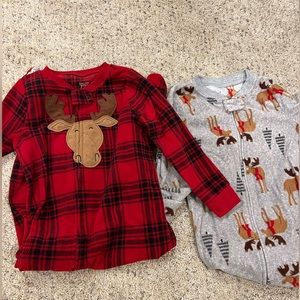 Fleece Footed Jammies x2 2T